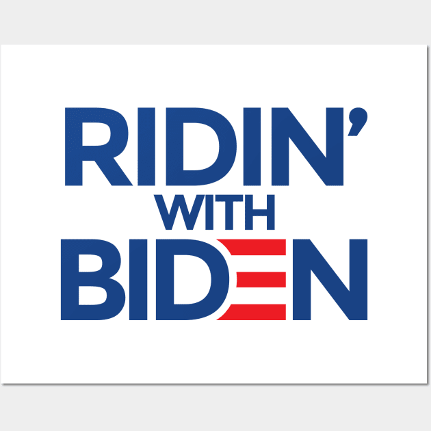 Ridin' With Biden Joe Biden for President Wall Art by Natural 20 Shirts